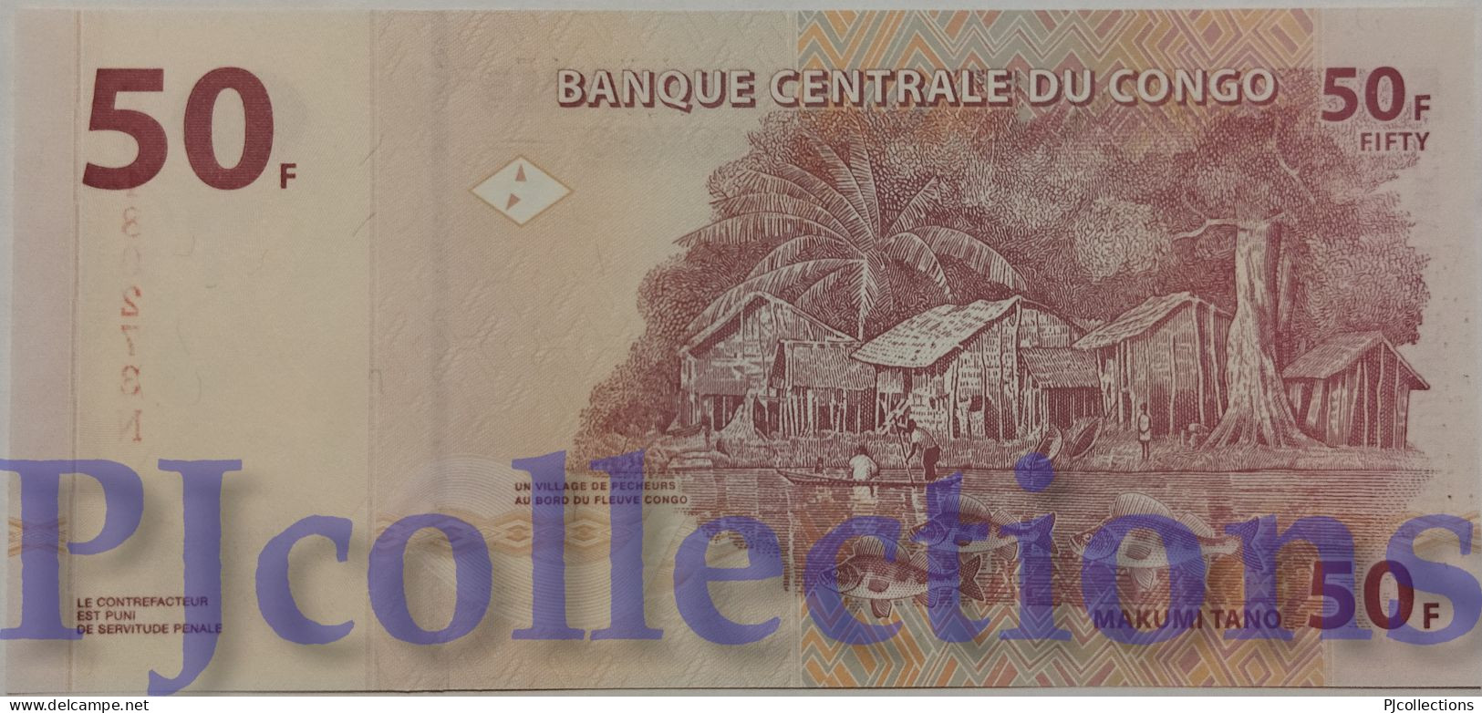 CONGO DEMOCRATIC REPUBLIC 50 FRANCS 2000 PICK 91 UNC - République Démocratique Du Congo & Zaïre