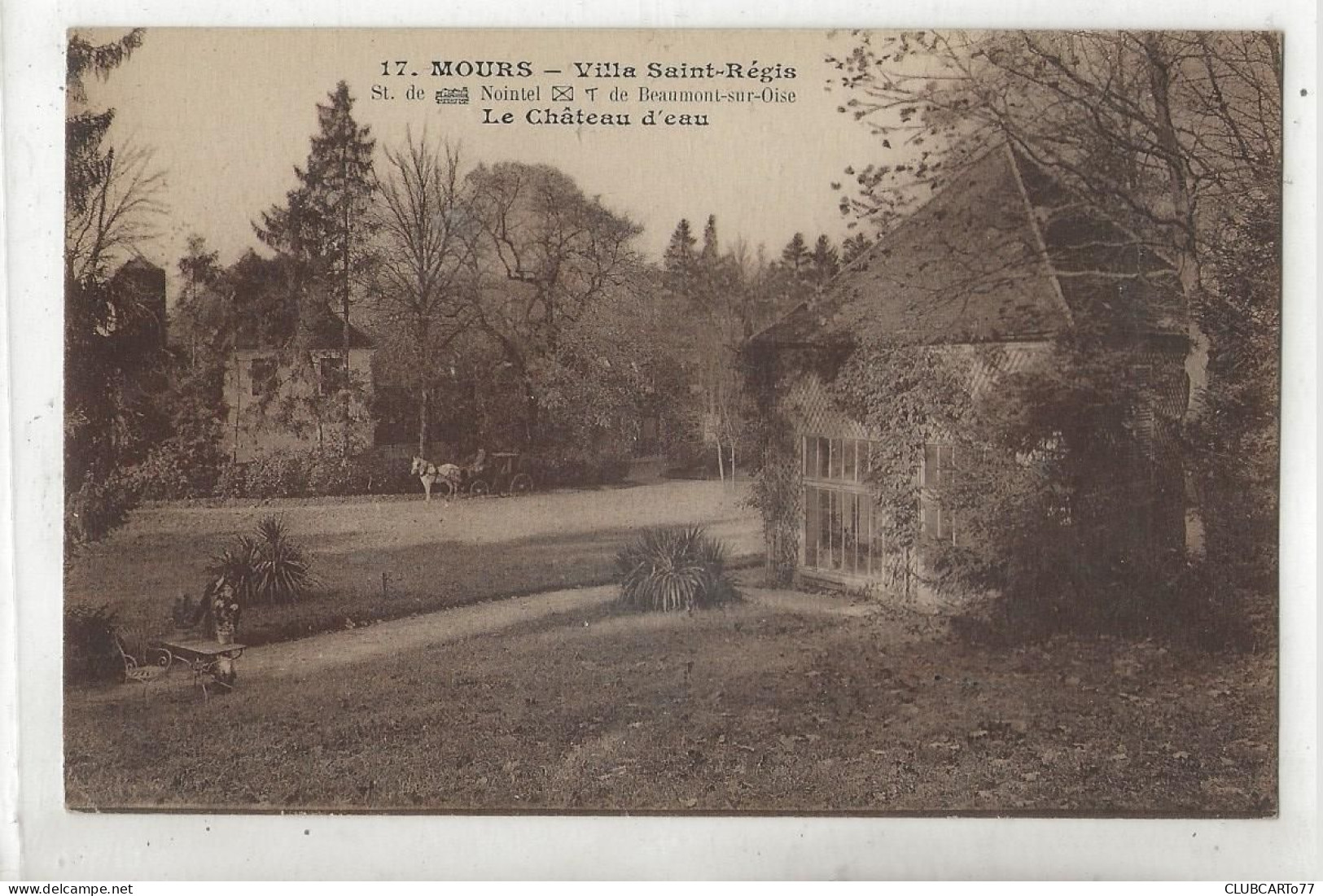 Mours (95) : Le Château D'eau De La Villa Saint-Régis En 1910 (animé) PF. - Mours