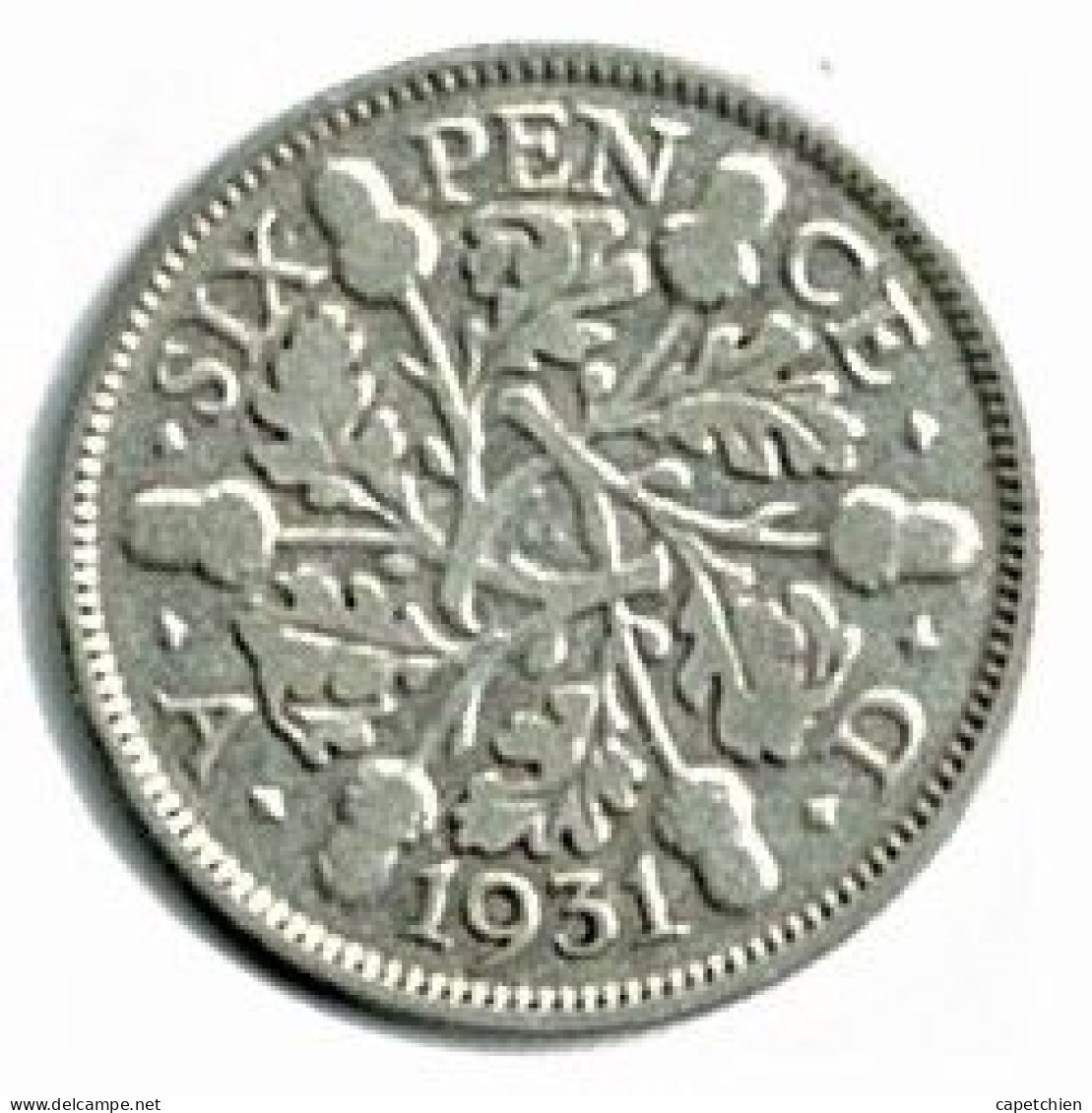 GRANDE BRETAGNE / SIX PENCE / GEORGES V / 1931 / ETAT TTB + / ARGENT - Andere & Zonder Classificatie