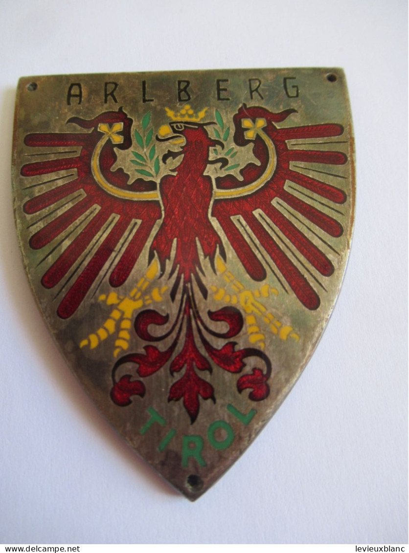 Plaque De Calandre Automobile/ Autriche/ARLBERG Tirol/ Aigle Autrichien  Stylisé/ Vers 1960-80         OBJ139 - KFZ