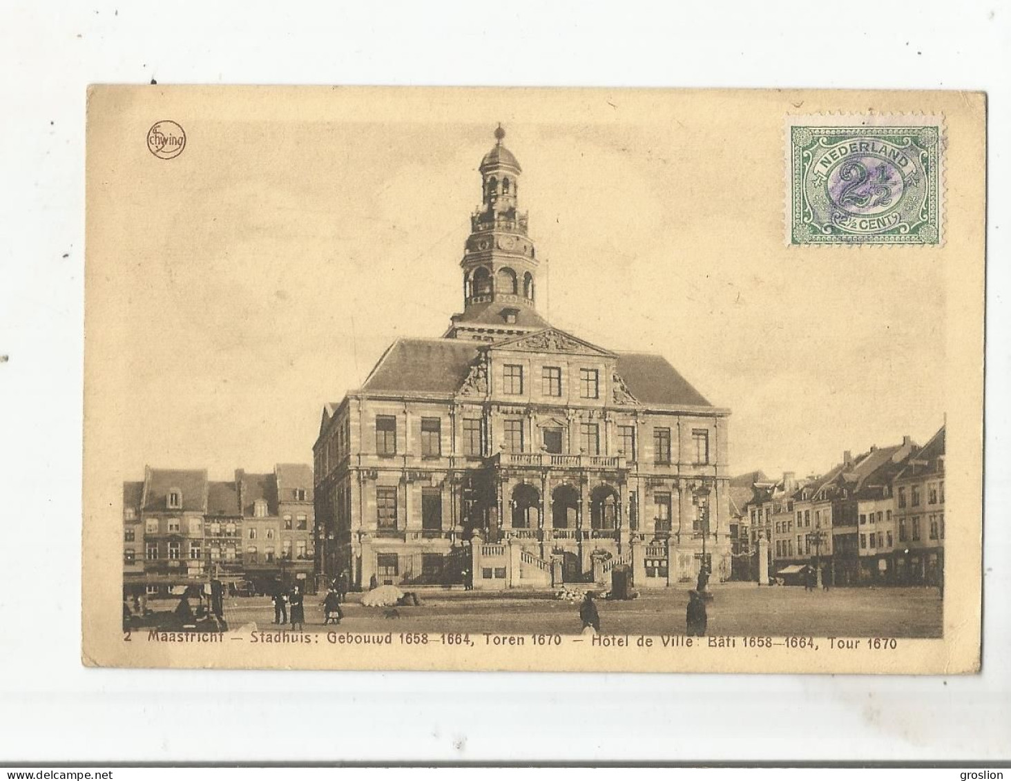 MAASTRICHT 2 STADHUIS GEBOUWD 1658 1664. TOREN 1670 HOTEL DE VILLE BATI 1658 1664 TOUR 1670 1919 - Maastricht