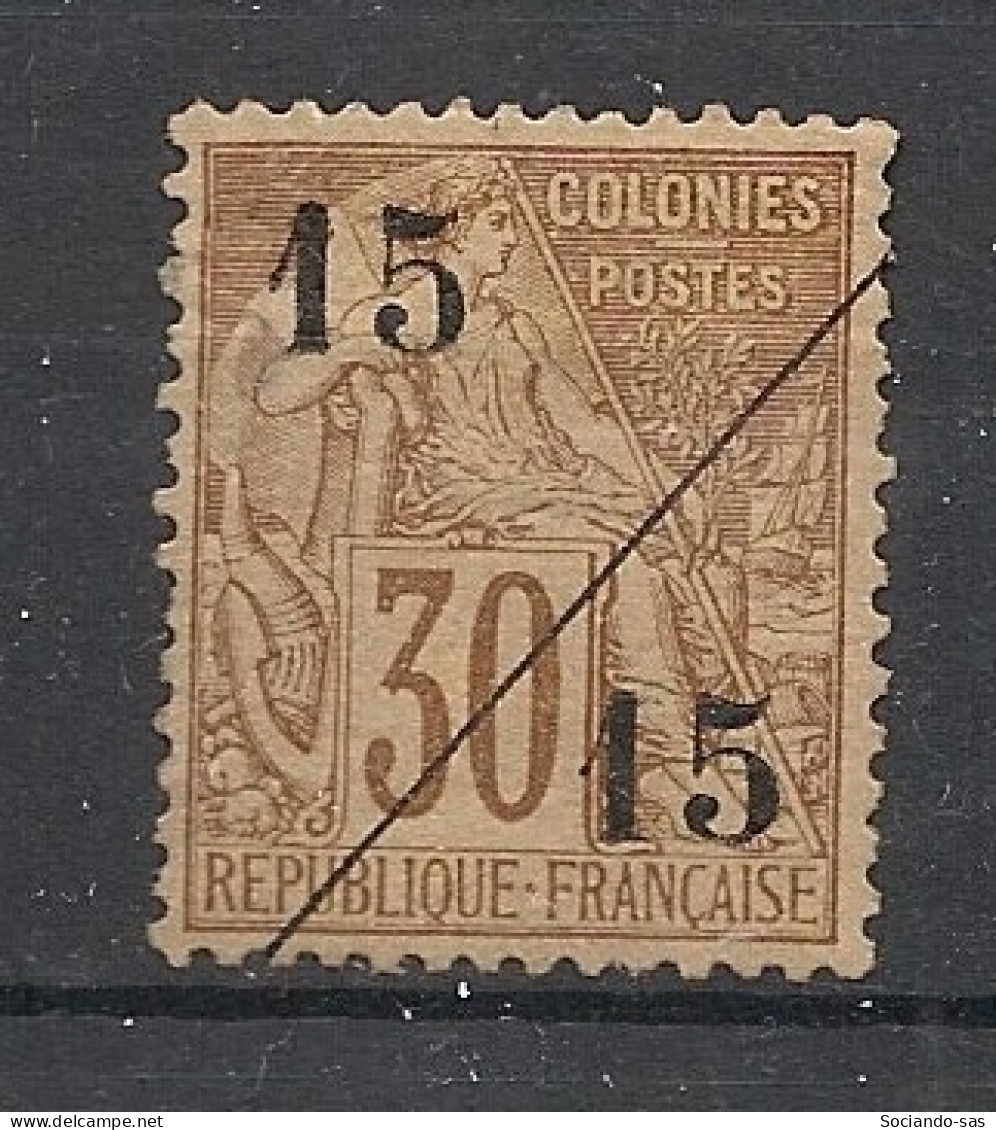 COCHINCHINE - 1888 - N°Yv. 5 - Type Alphée Dubois 15+15 Sur 30c Brun - Neuf * / MHVF - Unused Stamps