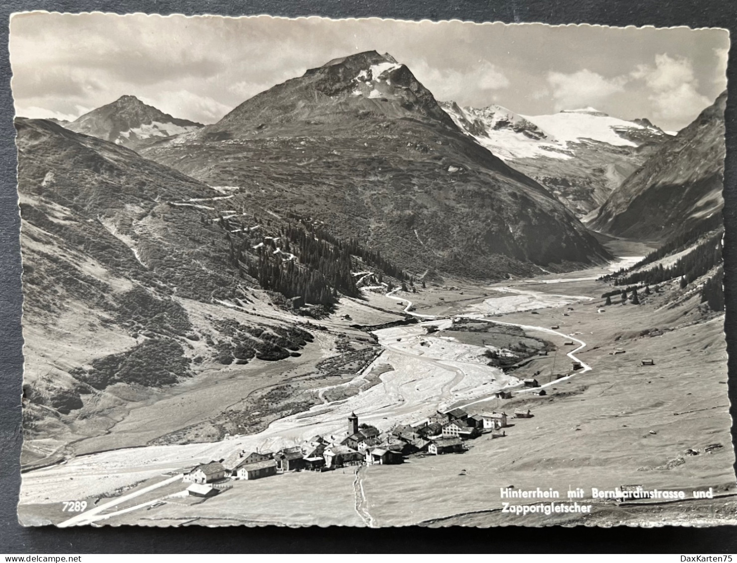 Hinterrhein Mit Bernhardinstrasse Und Zapportgletscher - Hinterrhein