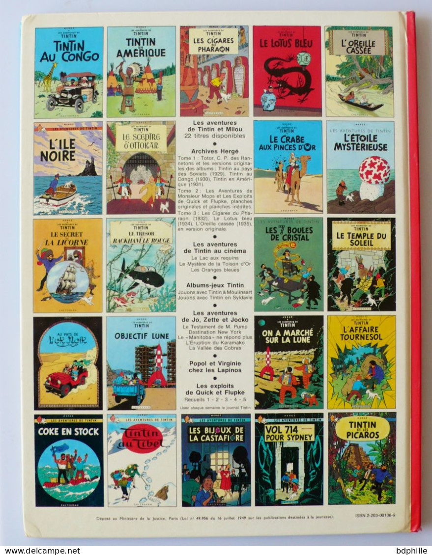 Tintin Crabe Pinces D'Or  - C3 BIS 1979 Imprimé Mai 1980 - Tintin