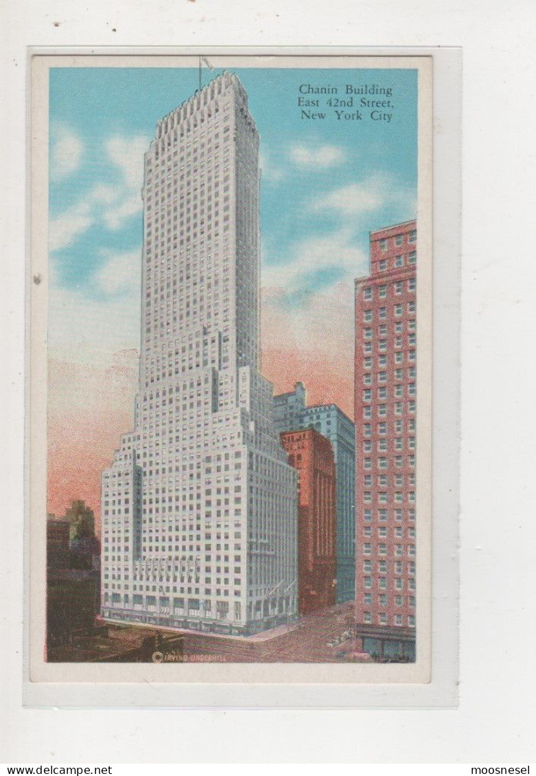 Antike Postkarte - CHANIN BUILDING EAST 42nd STREET , NEW YORK CITY - Chrysler Building