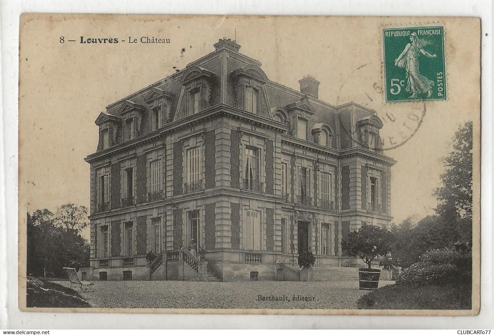Louvres (95) : La Villa Bourgeoise Dite "Chateau" En 1910 PF. - Louvres