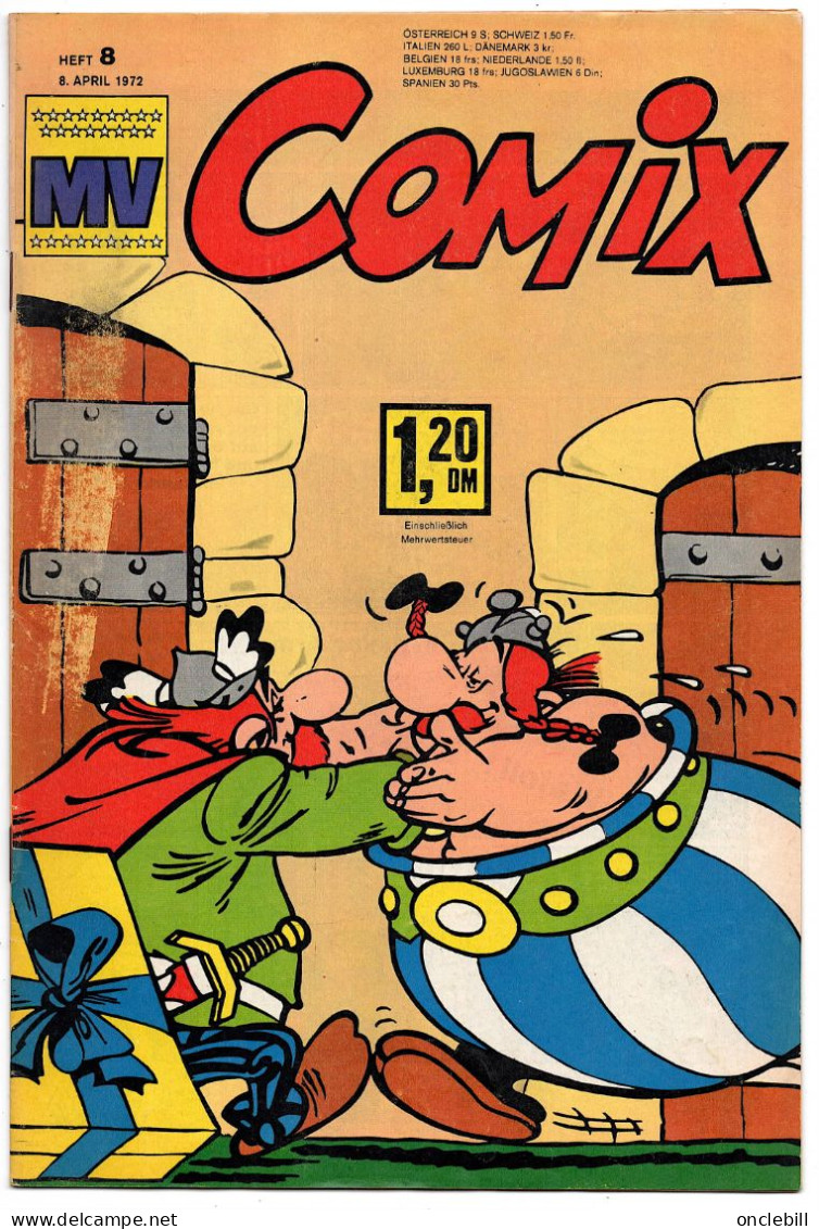 Mv Comix Revue N° 8 April 1972  Couverture Asterix état Superbe - Andere & Zonder Classificatie