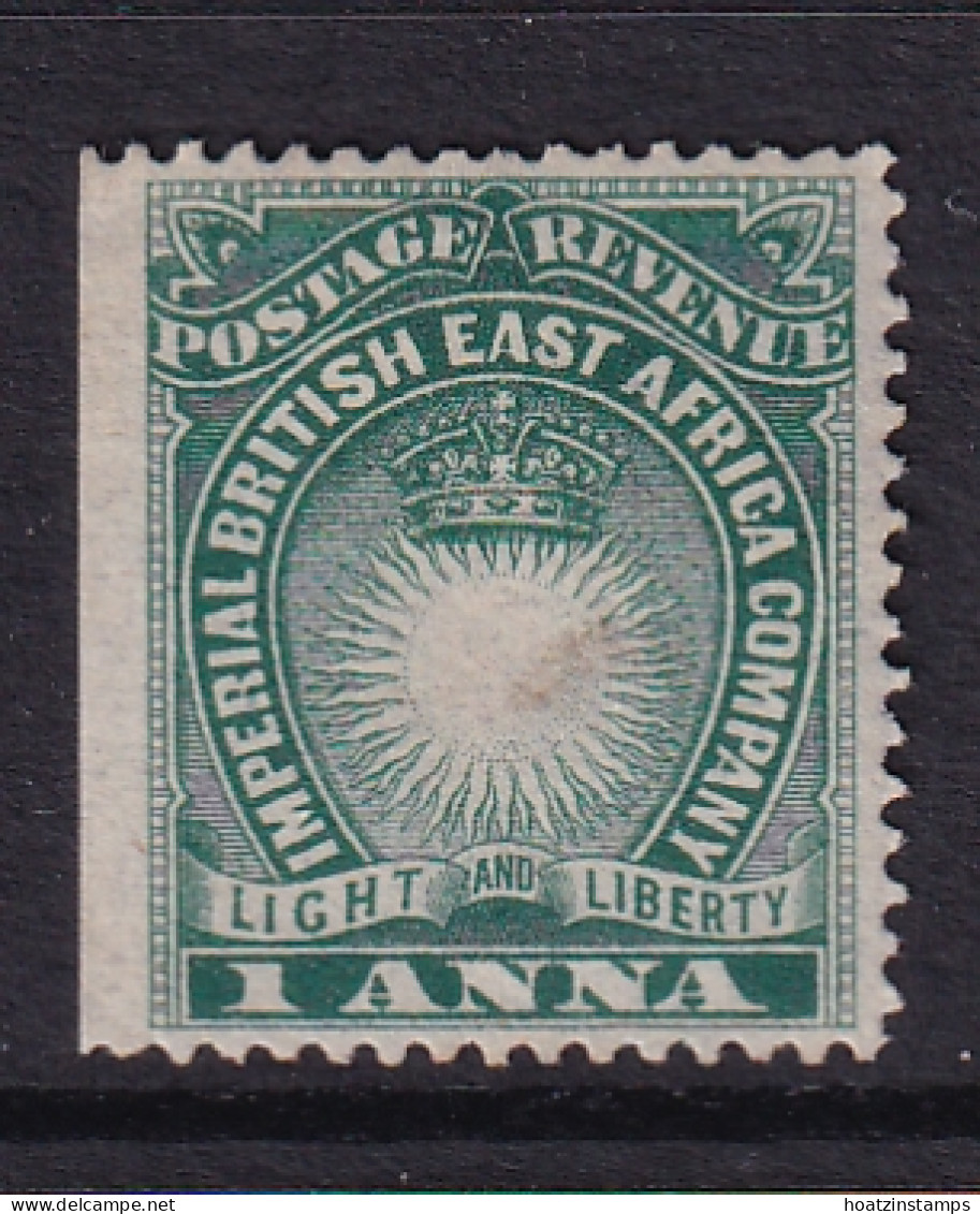 British East Africa: 1890/95   Light & Liberty   SG5    1a   Blue Green    MH - Brits Oost-Afrika