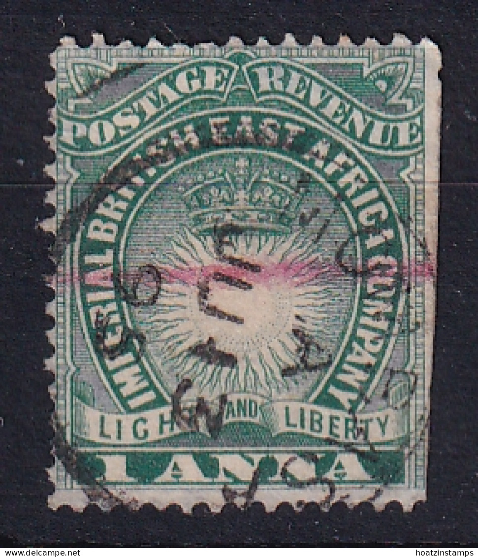British East Africa: 1890/95   Light & Liberty   SG5    1a   Blue Green    Used - British East Africa