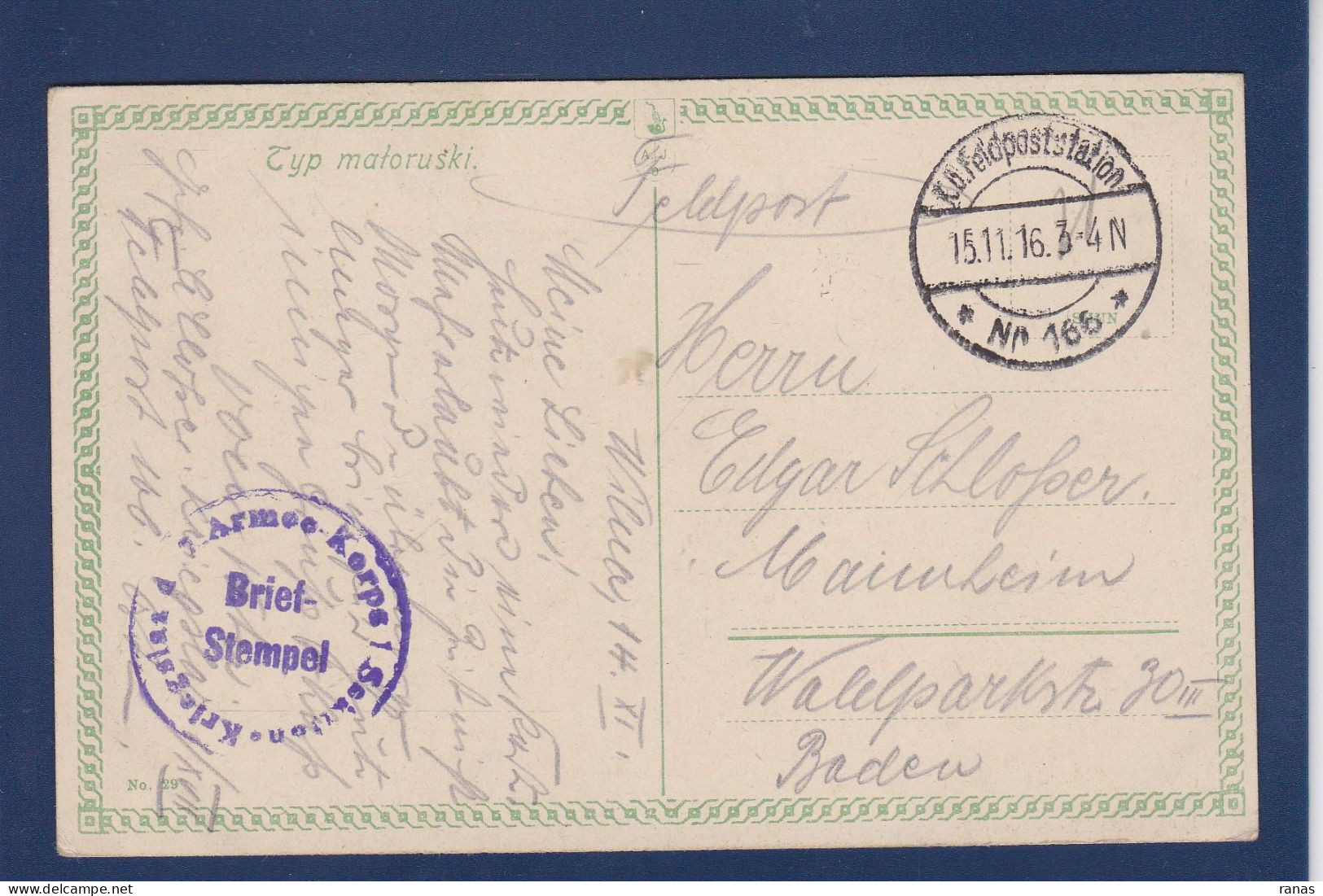 CPA Lituanie Vilnius Wilno Wilna Voir Dos Russie Type Russe Russia Russian Pologne Polen Cachet Militaire - Litauen