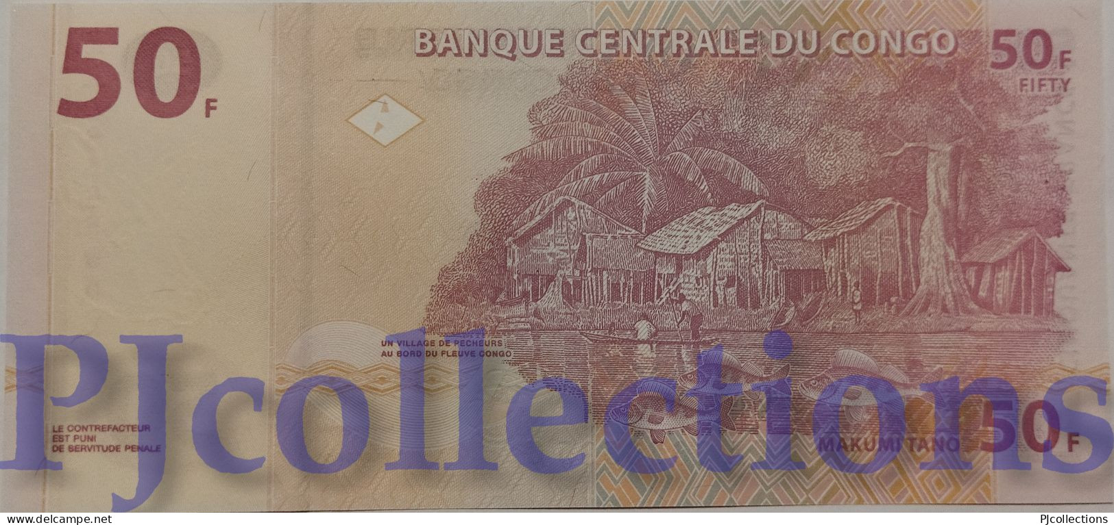 CONGO DEMOCRATIC REPUBLIC 50 FRANCS 2000 PICK 91A UNC - République Démocratique Du Congo & Zaïre