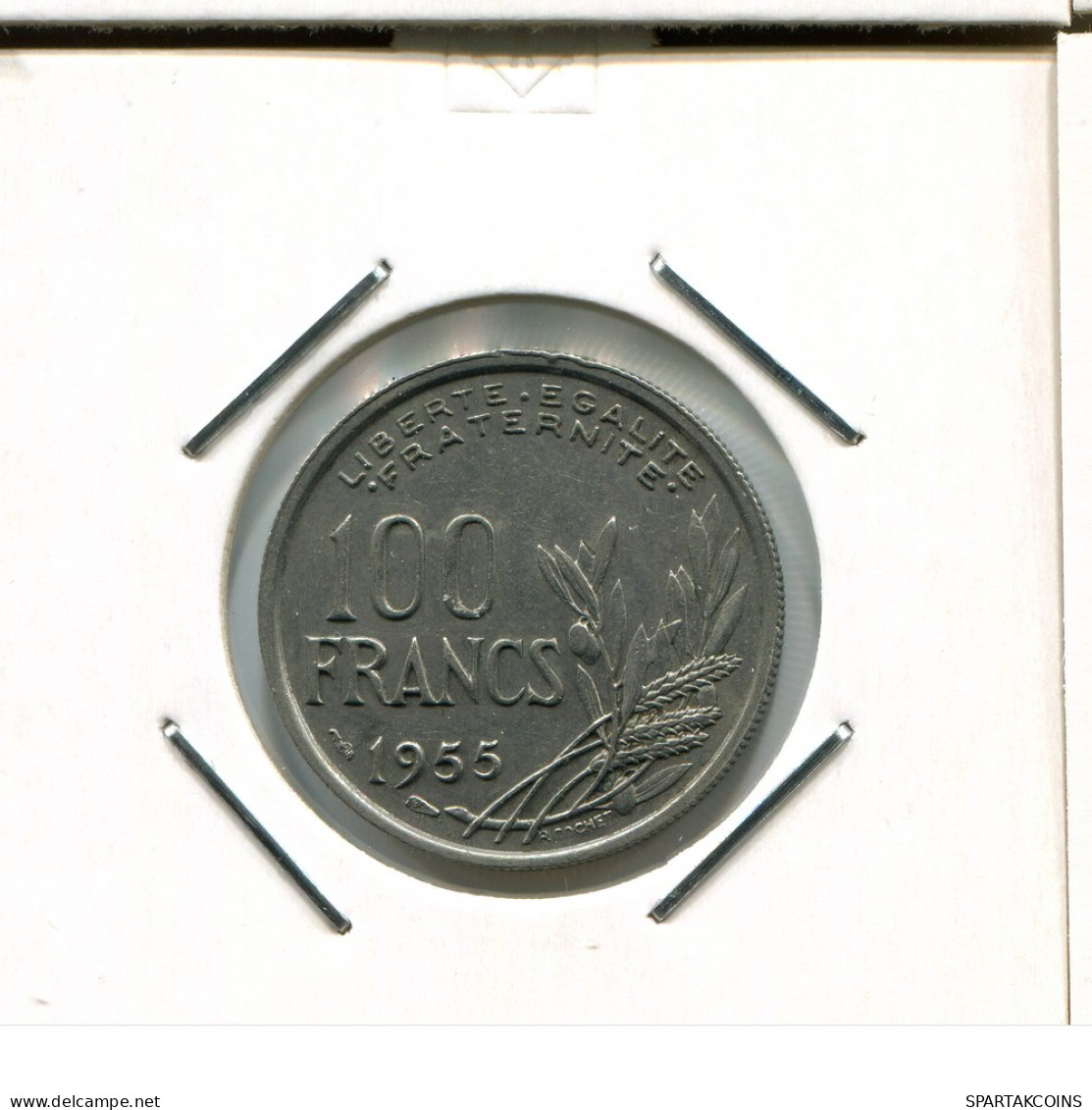 100 FRANCS 1955 FRANCIA FRANCE Moneda #AR431.E - 100 Francs