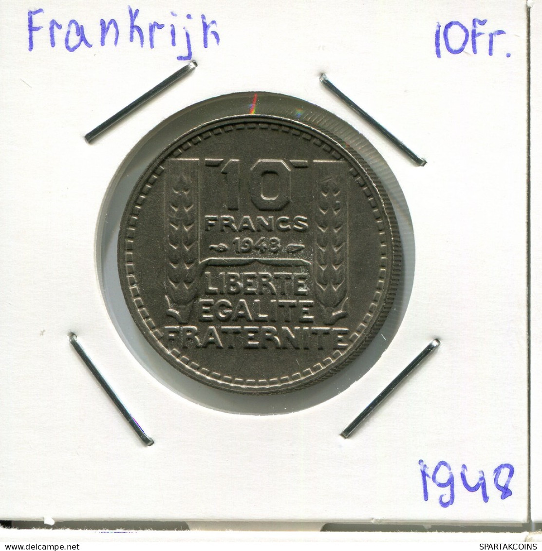 10 FRANCS 1948 FRANCIA FRANCE Moneda #AM646.E - 10 Francs