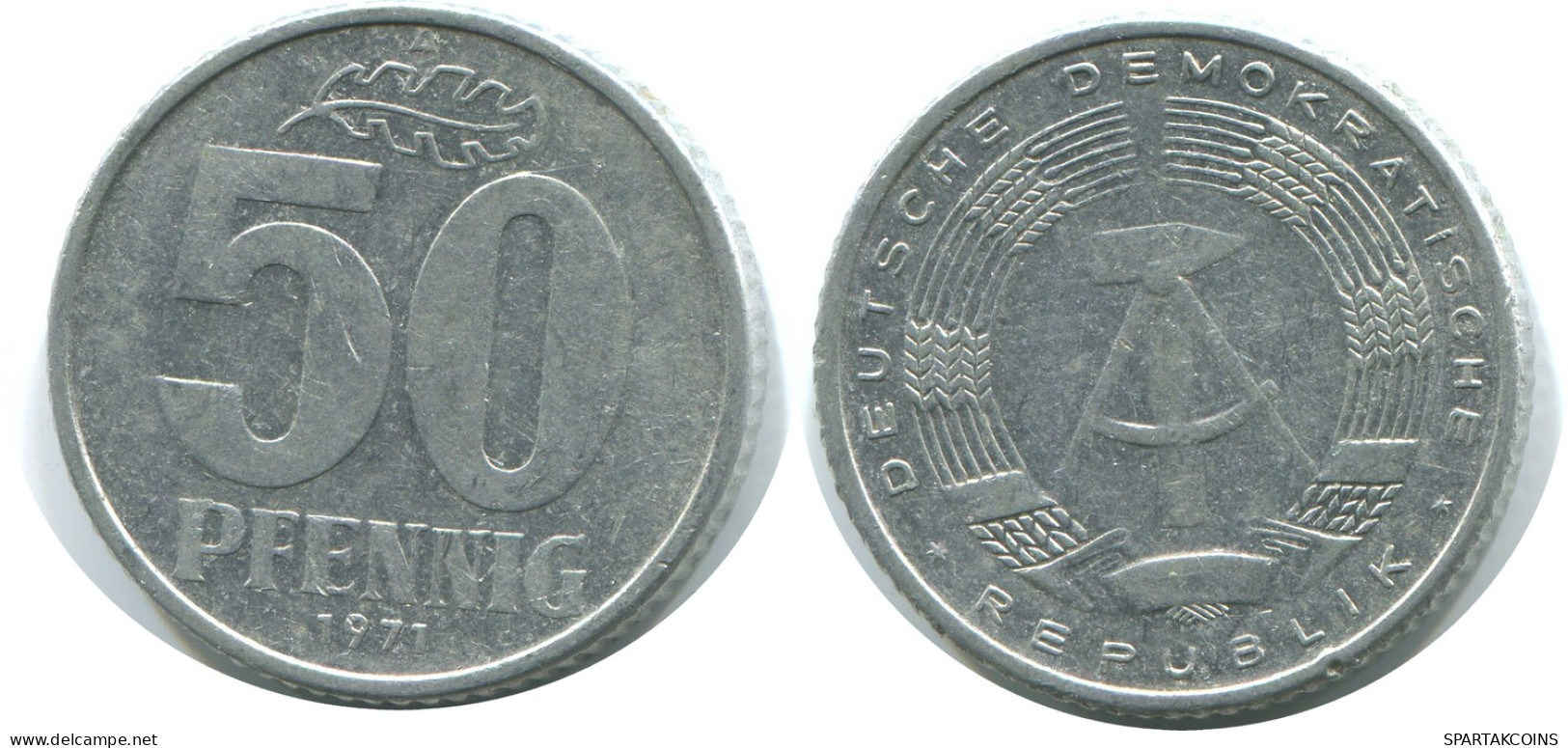 50 PFENNIG 1971 A DDR EAST ALEMANIA Moneda GERMANY #AE158.E - 50 Pfennig