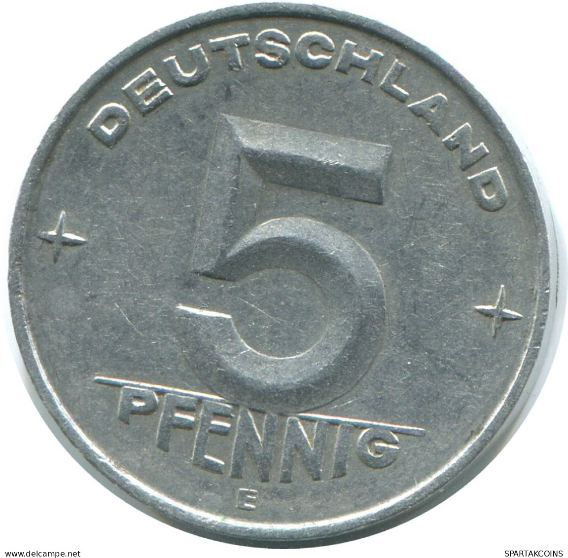 5 PFENNIG 1952 E DDR EAST ALEMANIA Moneda GERMANY #AE024.E - 5 Pfennig