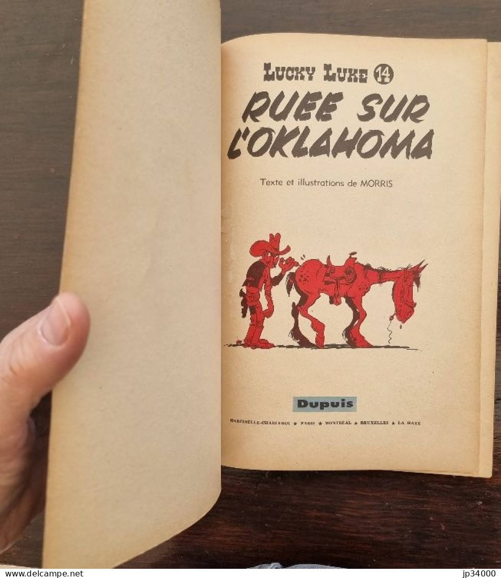 Lucky Luke N°14:  Ruée Sur L'oklahoma. Edition Originale 1960. Bel état - Lucky Luke