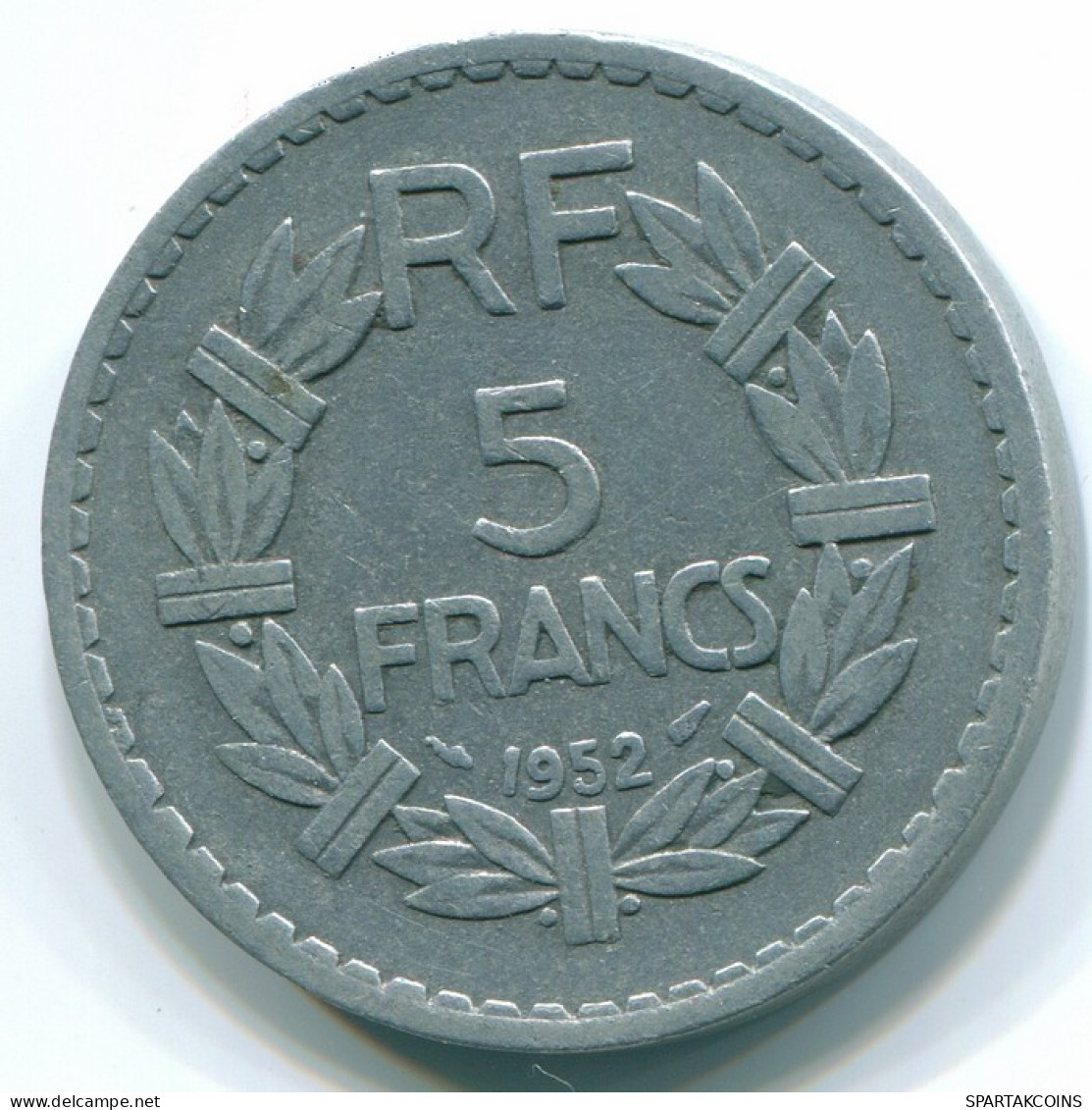 5 FRANCS 1952 FRANCE Coin KEY DATE Low Mintage #FR1014.89 - 5 Francs