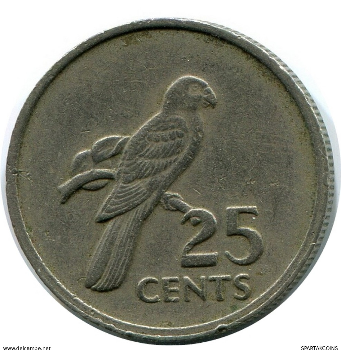 25 CENTS 1977 SEYCHELLES Coin #AR158.U - Seychelles
