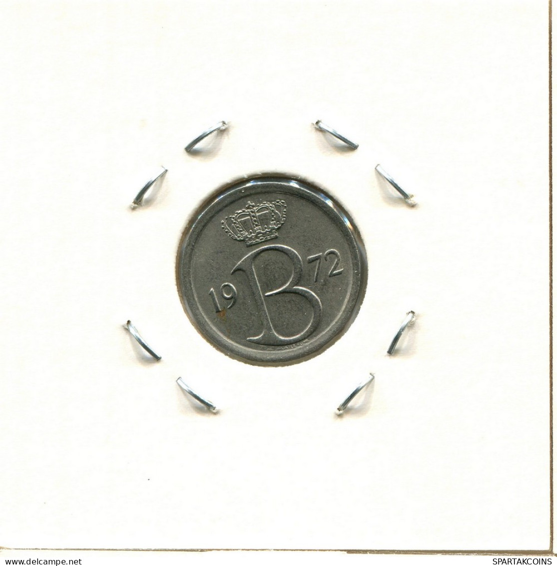 25 CENTIMES 1972 DUTCH Text BELGIUM Coin #BA337.U - 25 Cent