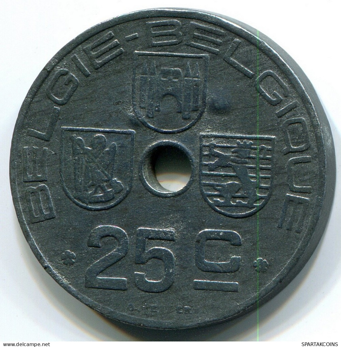 25 CENTIMES 1946 BELGIE-BELGIQUE BELGIUM Coin #BB376.U - 10 Centimes & 25 Centimes
