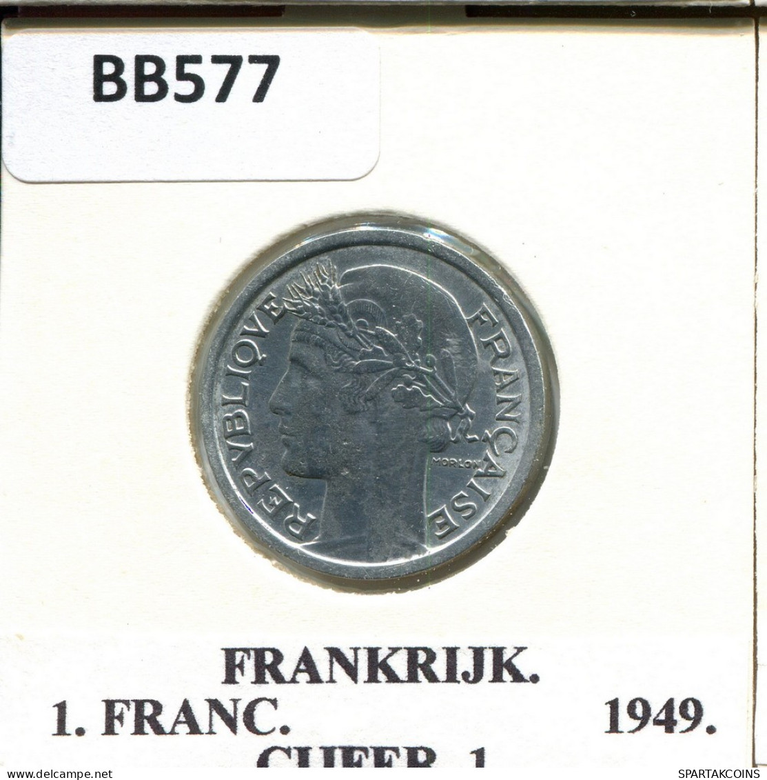 1 FRANC 1949 FRANCE Coin #BB577 - 1 Franc