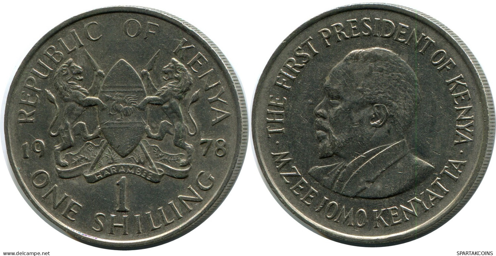 1 SHILLING 1978 KENYA Coin #AZ188.U - Kenya