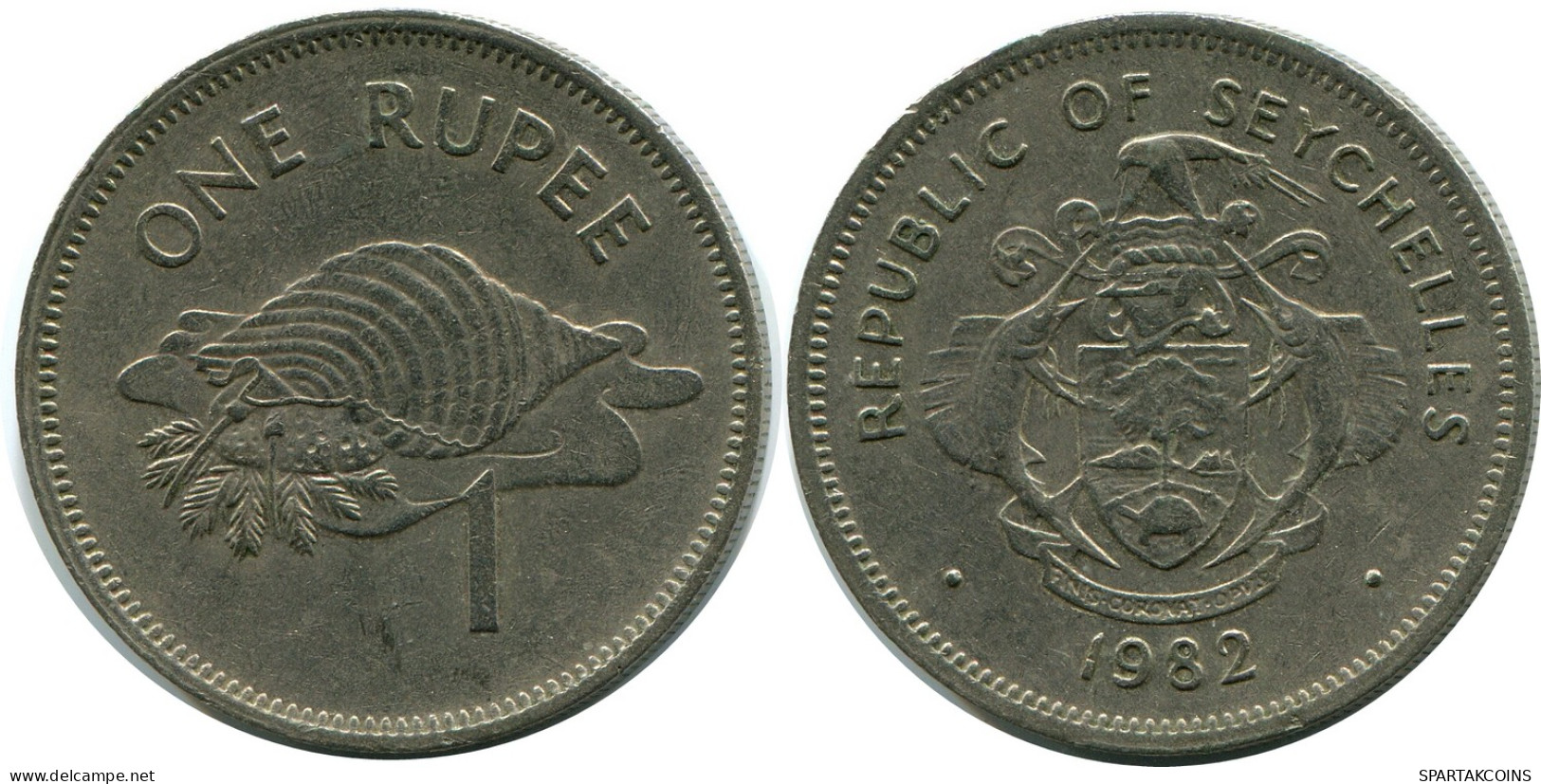 1 RUPEE 1982 SEYCHELLES Coin #AZ241.U - Seychelles