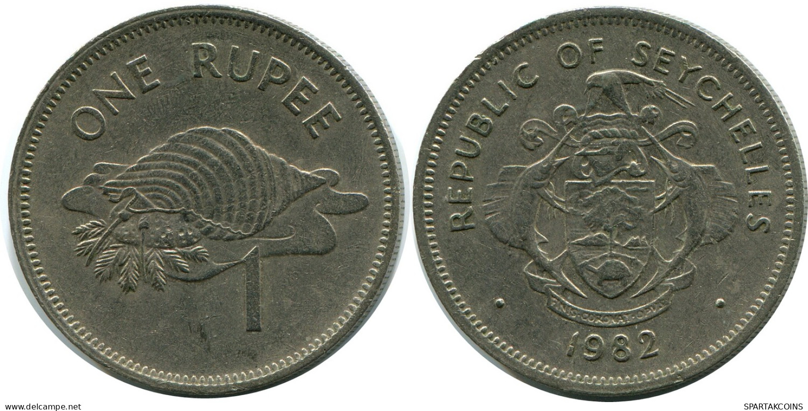 1 RUPEE 1982 SEYCHELLES Coin #AZ241.U - Seychellen