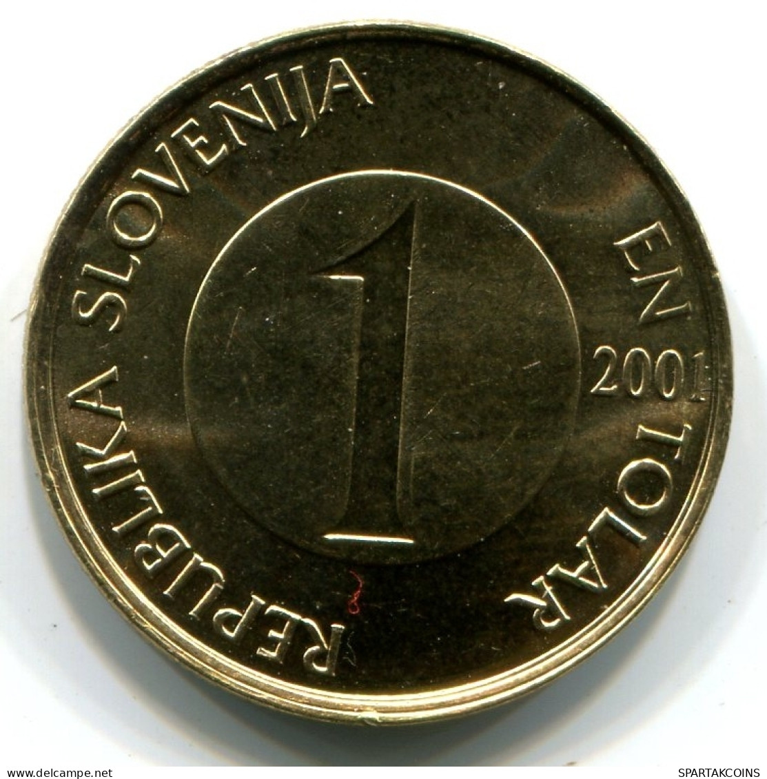 1 TOLAR 2001 SLOVENIA UNC Fish Coin #W11370.U - Slowenien