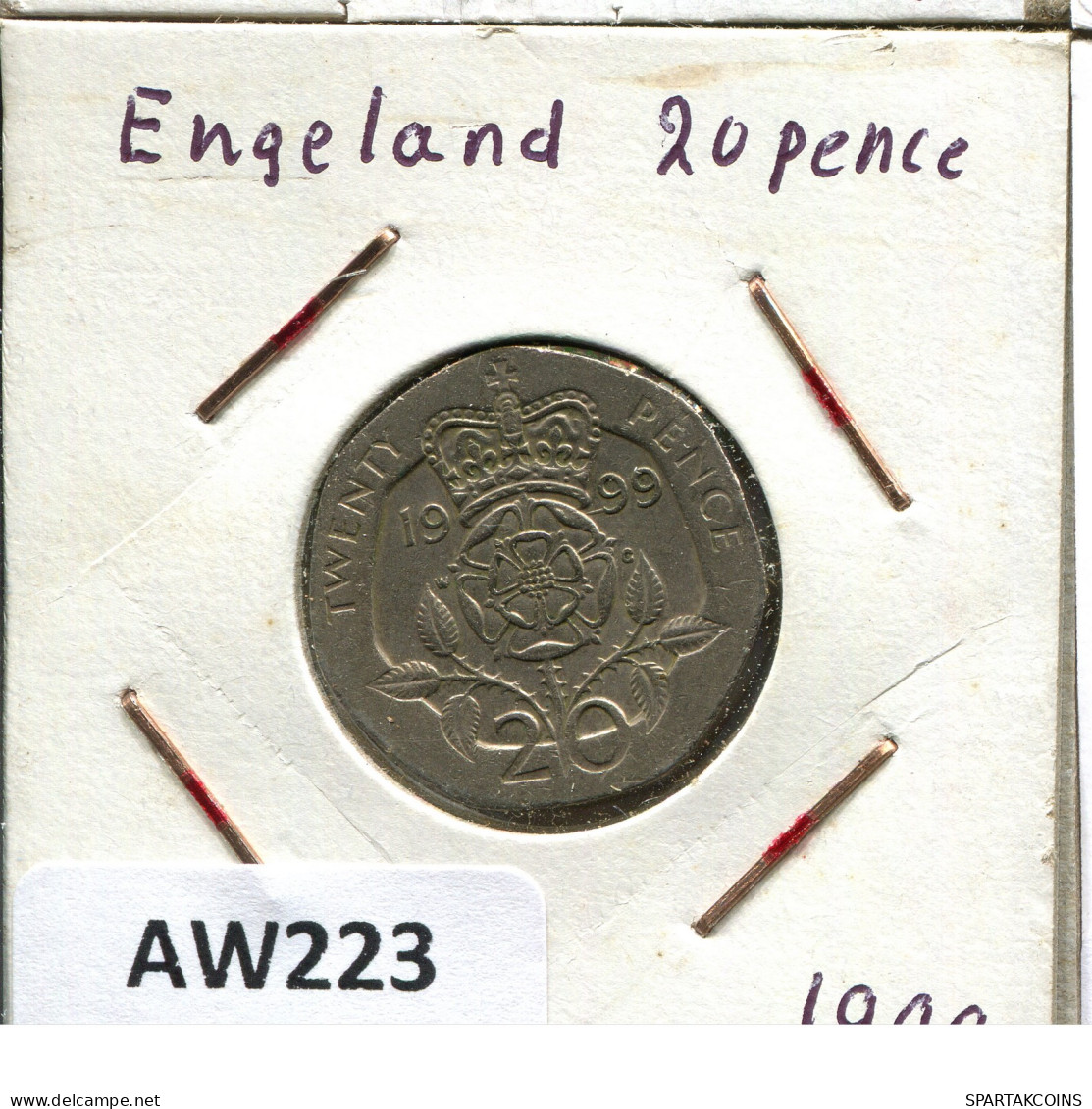 20 PENCE 1999 UK GREAT BRITAIN Coin #AW223.U - 20 Pence
