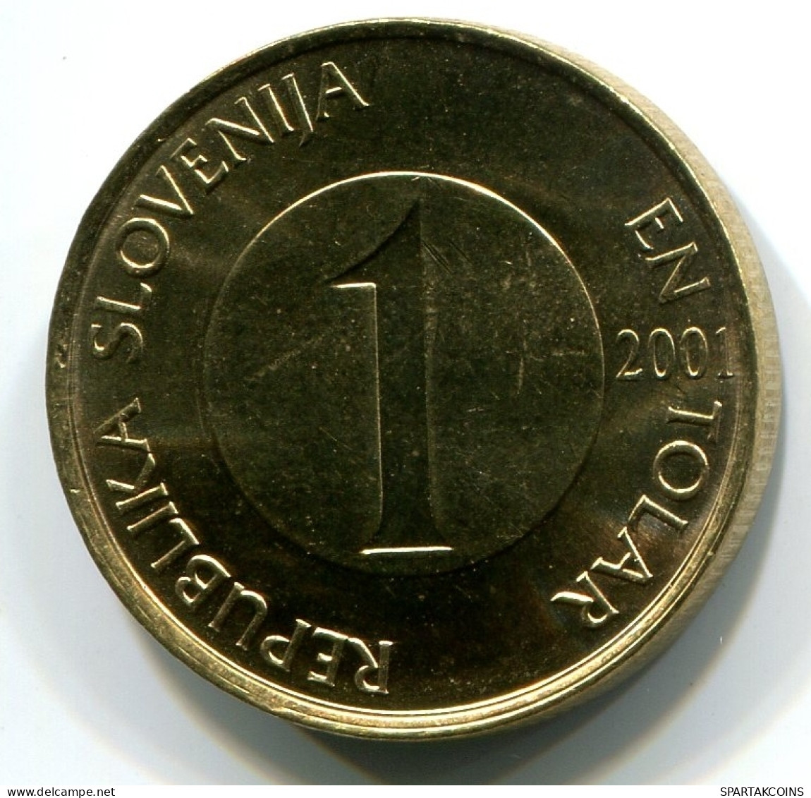 1 TOLAR 2001 SLOWENIEN SLOVENIA UNC Fish Münze #W11048.D - Slovenië