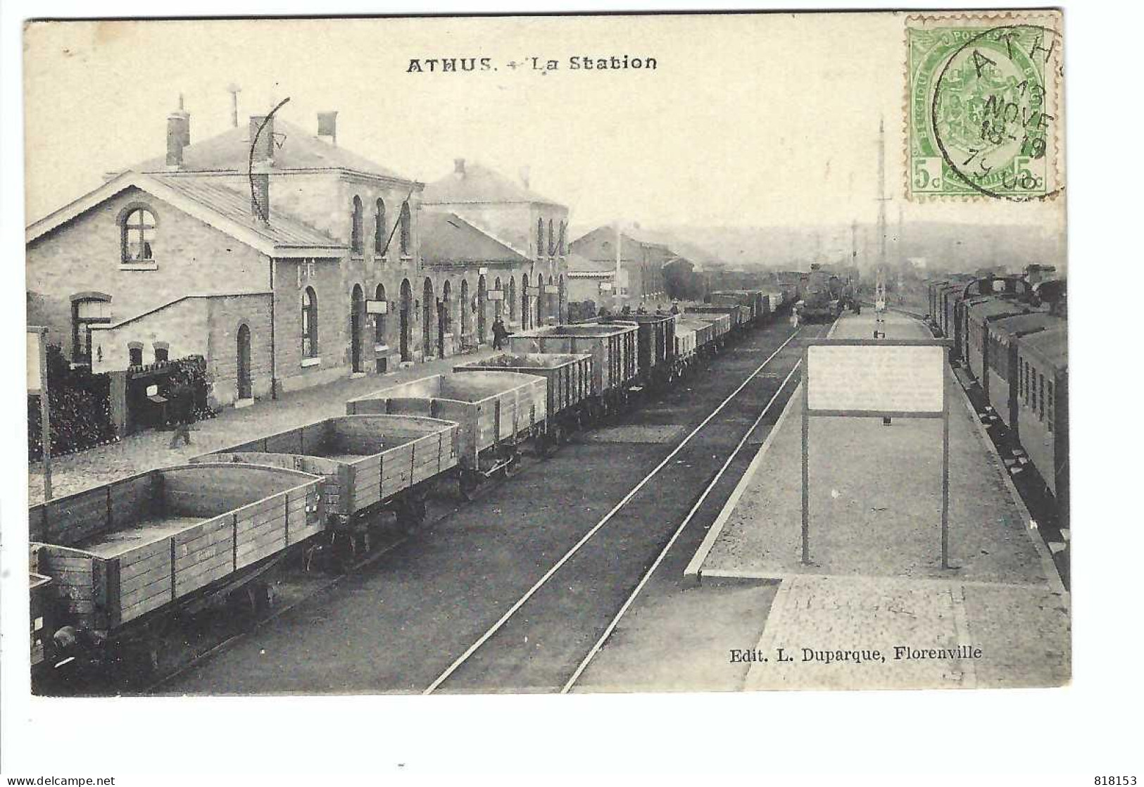 ATHUS  - La Station  1906 - Aubange