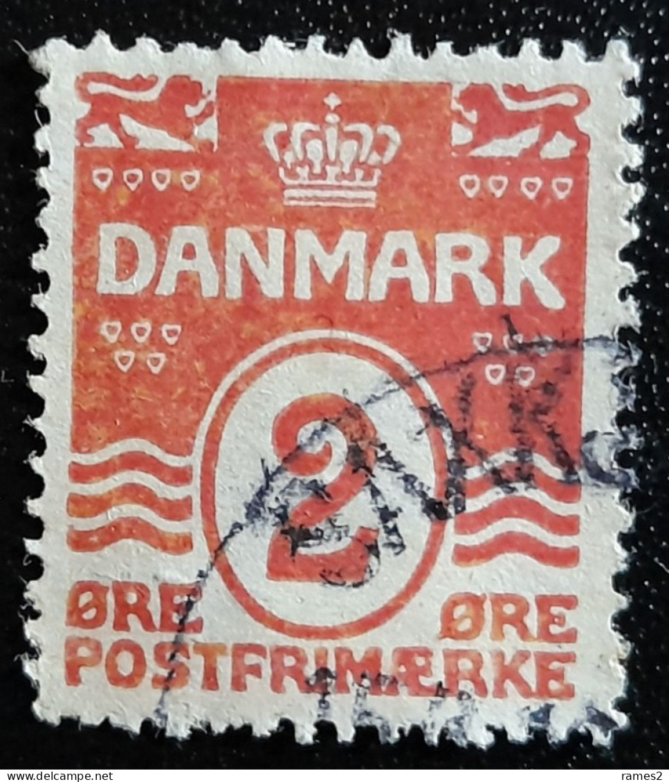 Danemark > 1905-12 (Frederik VIII) > Oblitérés N°49a  Dentelés 14x14 1/2 - Oblitérés