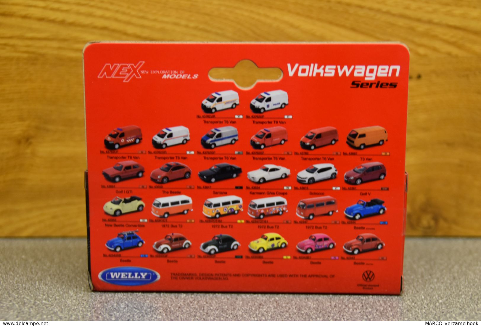 42343B1 Welly NEX VW Volkswagen Beetle-kever Scale 1:43 - Welly