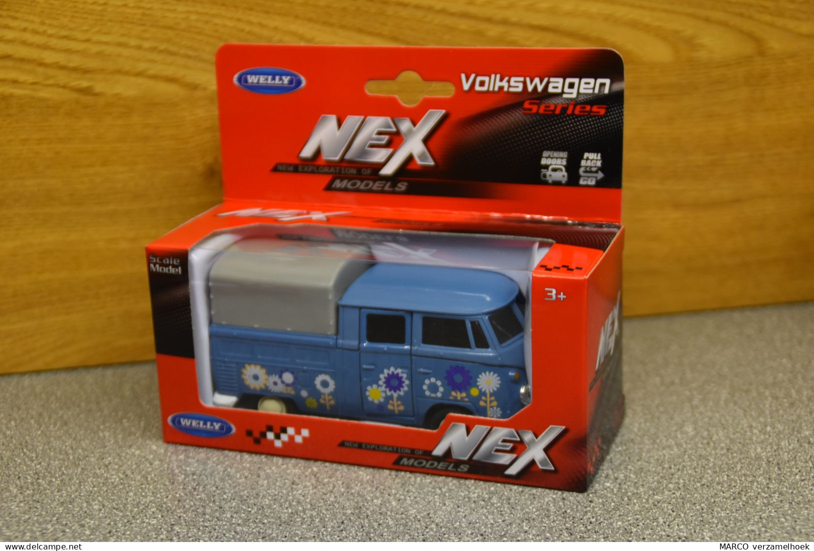 43603H Welly NEX VW Volkswagen T1 Double Cabin Pick Up Scale 1:43 - Welly