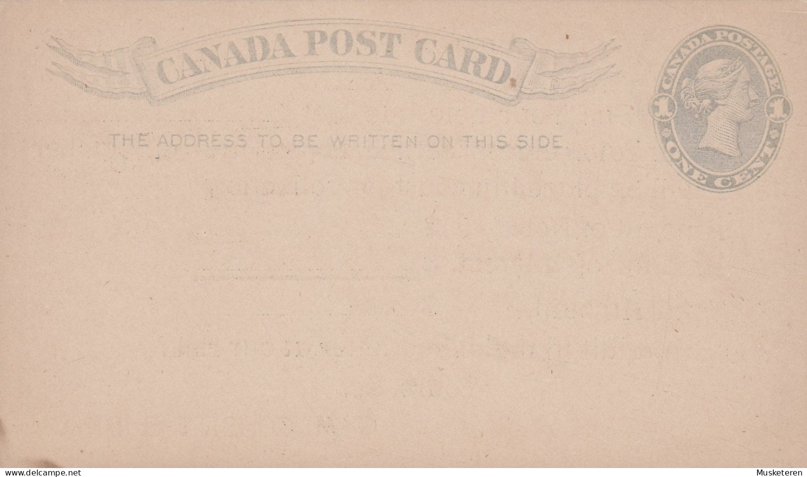 Canada Postal Stationery Ganzsache Entier 1c. Victoria PRIVATE Print G M. COSITT & BRO. BROCKVILLE 1892  (2 Scans) - 1860-1899 Reign Of Victoria