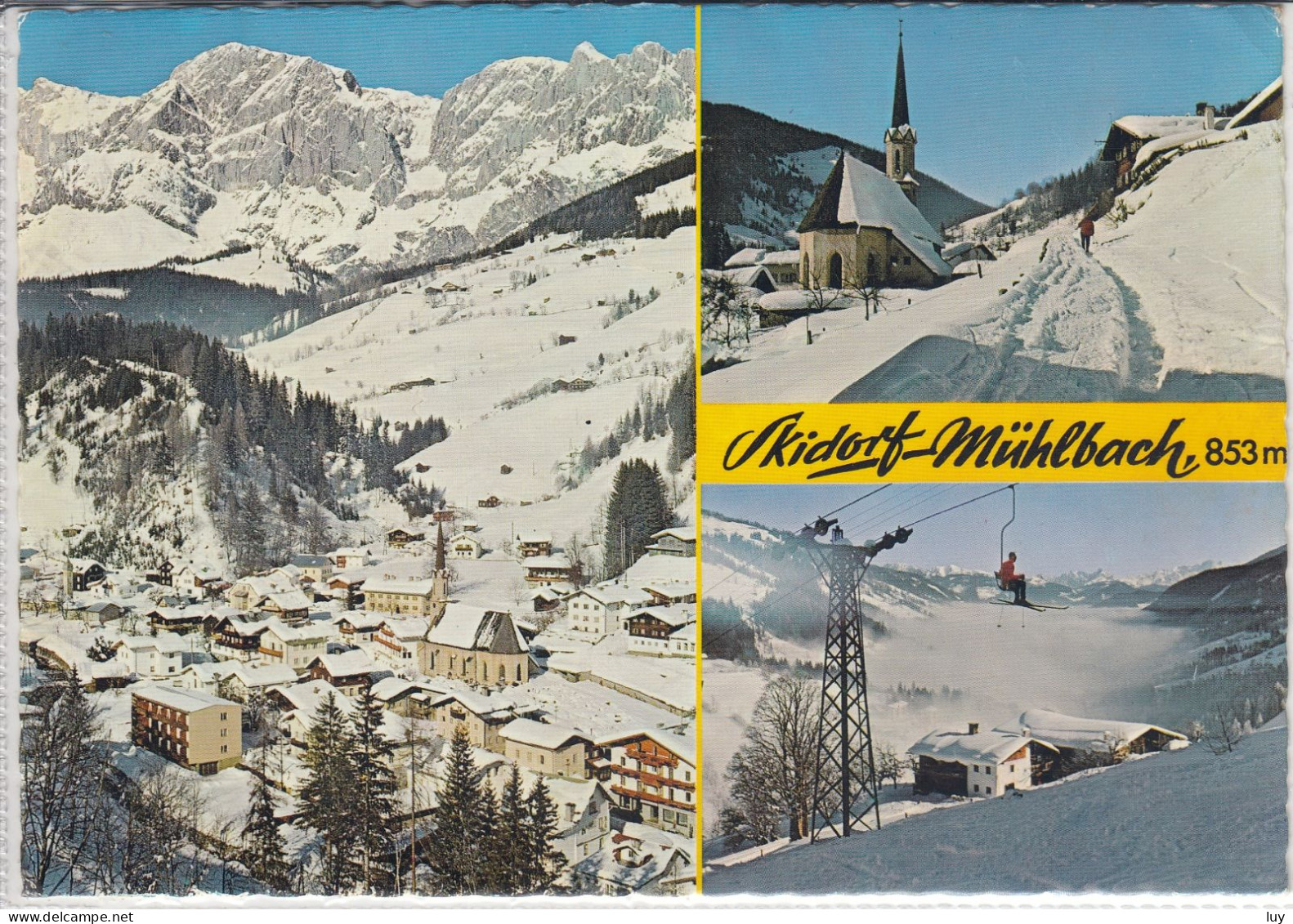 MÜHLBACH Am Hochkönig - Mehrbildkarte, Panorama, Kirche - Mühlbach Am Hochkönig