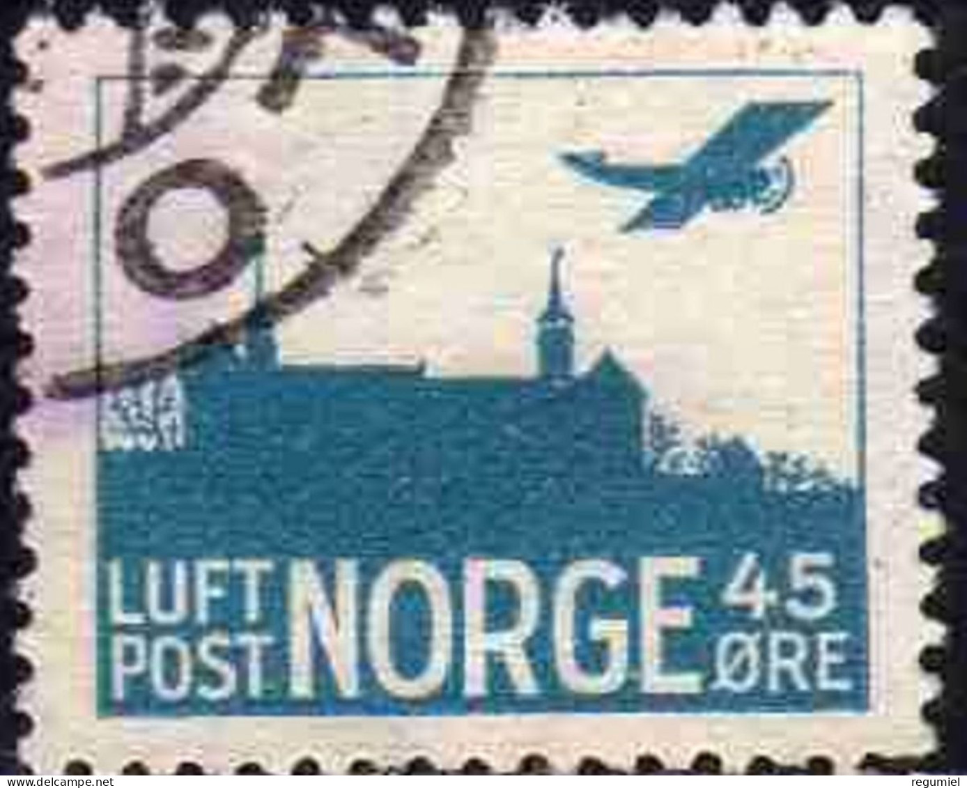 Noruega Aereo U 1a (o) Usado. 1927 - Oblitérés