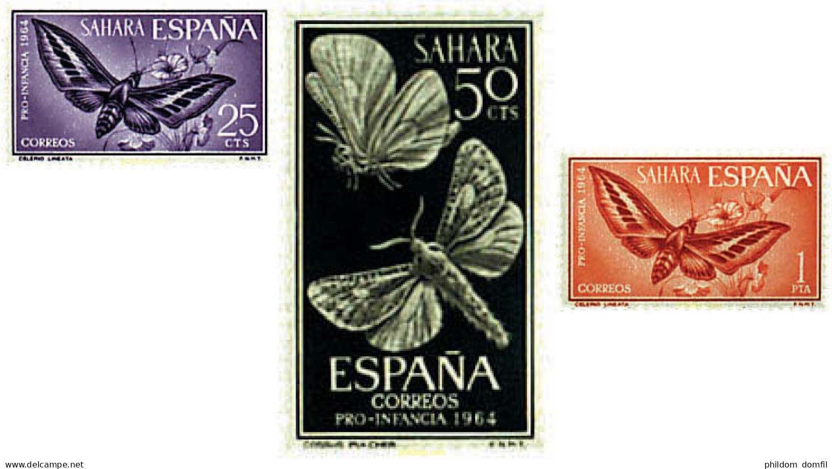 77436 MNH SAHARA ESPAÑOL 1964 PRO INFANCIA - Araignées