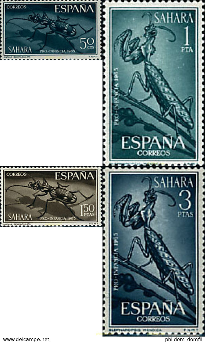 29316 MNH SAHARA ESPAÑOL 1965 INSECTOS - Spinnen