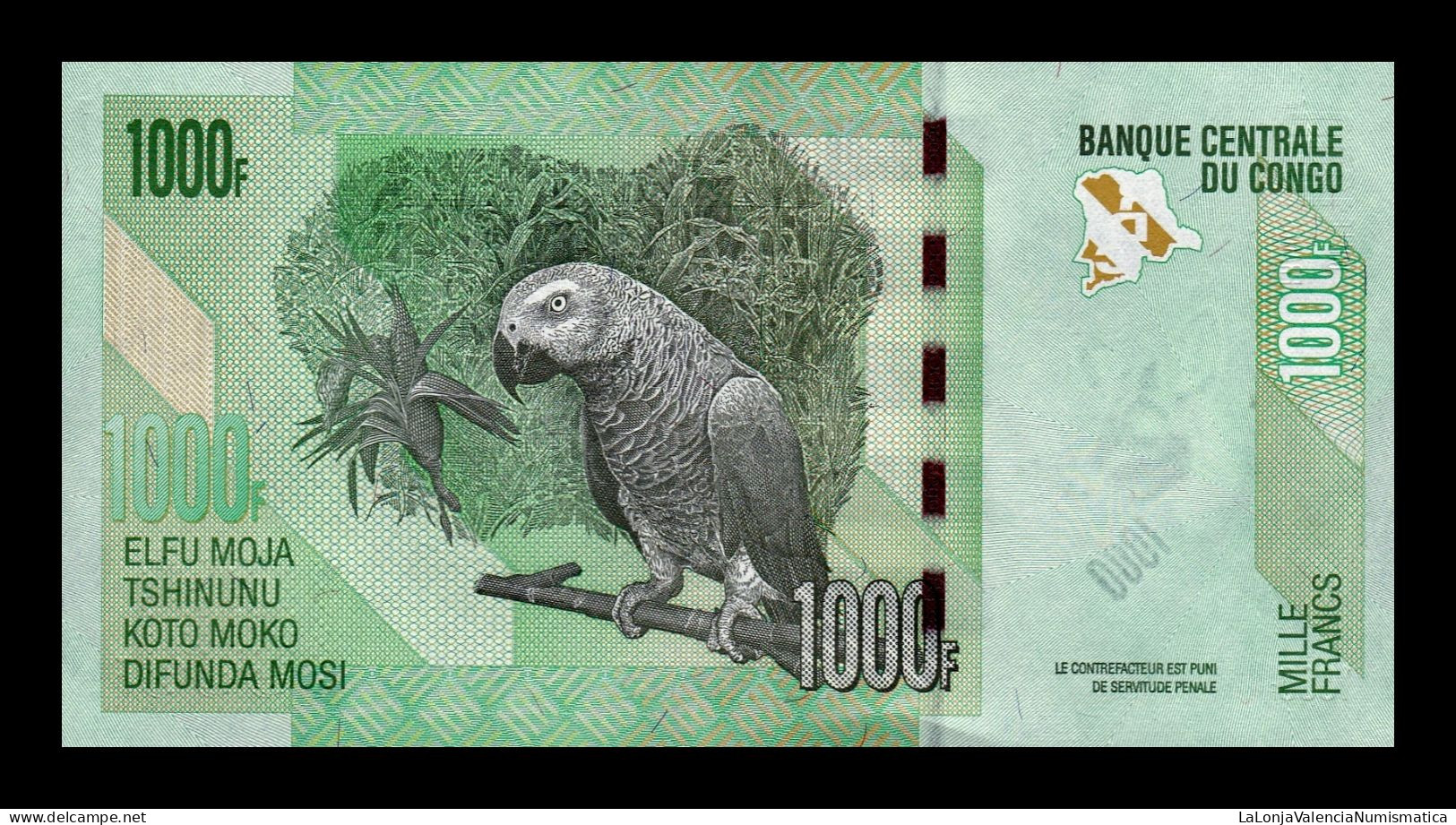 Congo República Democrática Lot 10 Banknotes 1000 Francs 2022 Pick 101 New Sc Unc - República Democrática Del Congo & Zaire