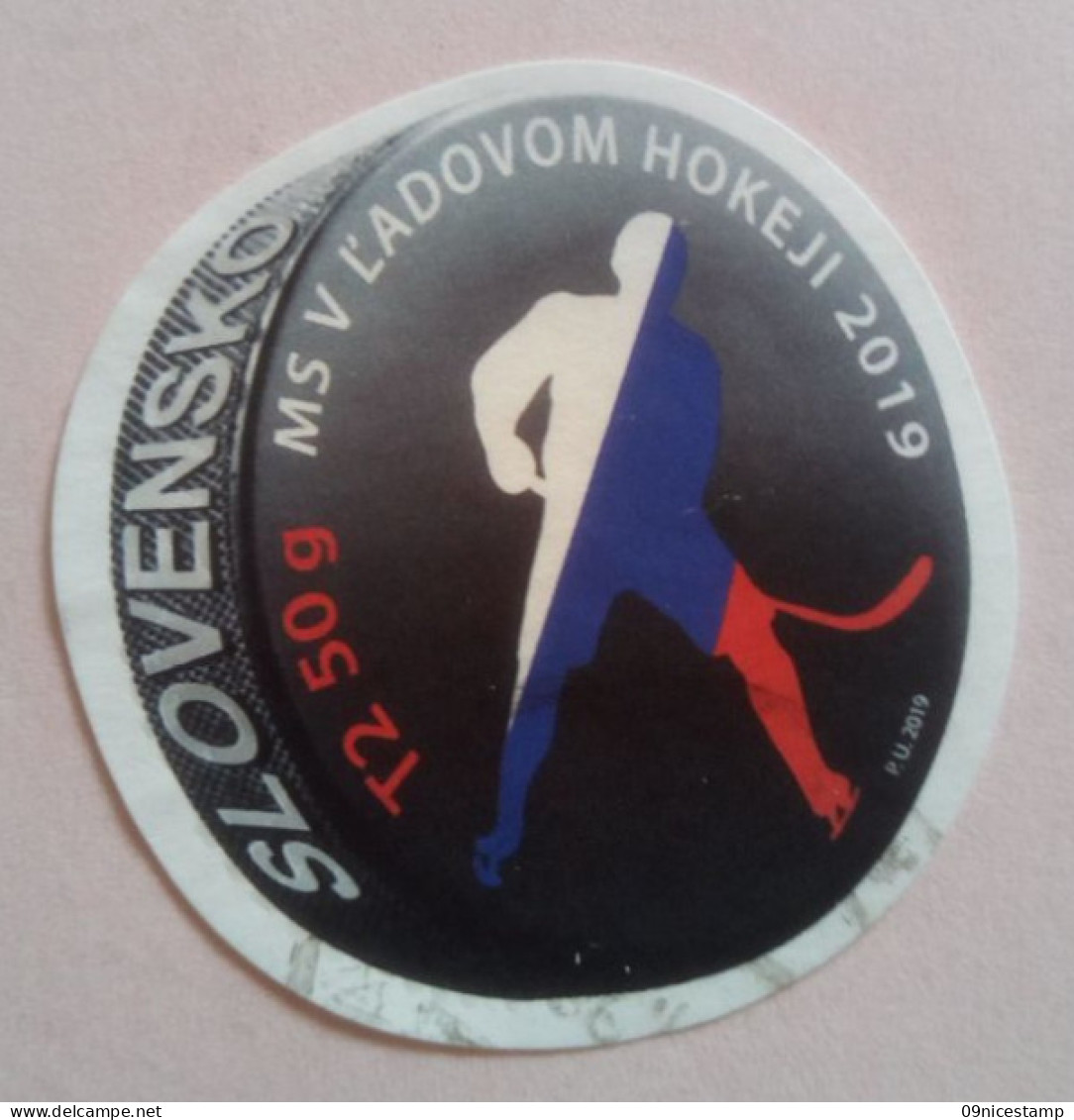 Slovakia, Year 2019, Nr. 871, Cancelled; Icehockey - Usados