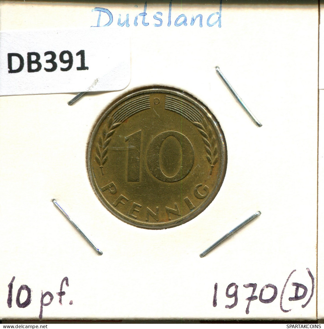 10 PFENNIG 1970 D BRD ALEMANIA Moneda GERMANY #DB391.E - 10 Pfennig