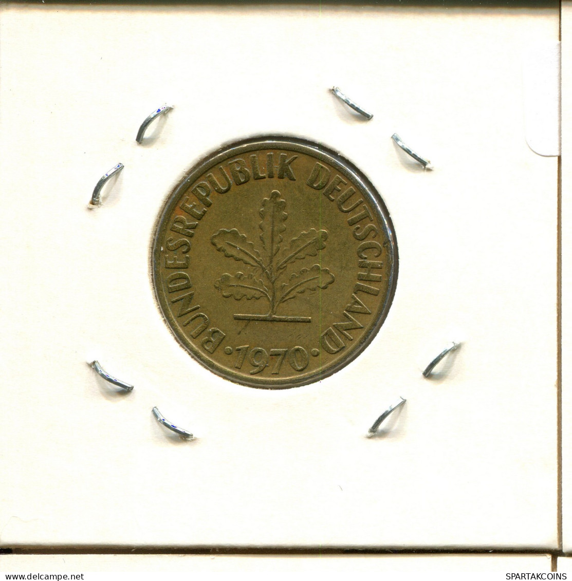 10 PFENNIG 1970 D BRD ALEMANIA Moneda GERMANY #DB391.E - 10 Pfennig