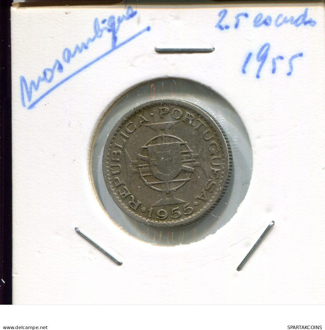 25 ESCUDO 1955 MOZAMBIQUE Moneda #AN731.E - Mozambique