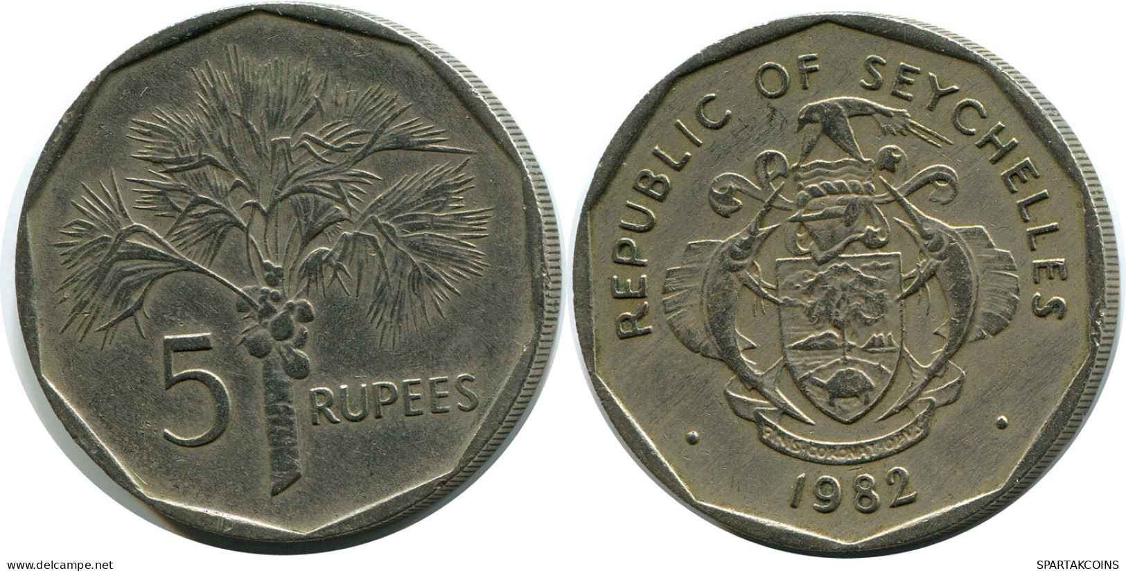 5 RUPEES 1982 SEYCHELLES Moneda #AZ234.E - Seychellen