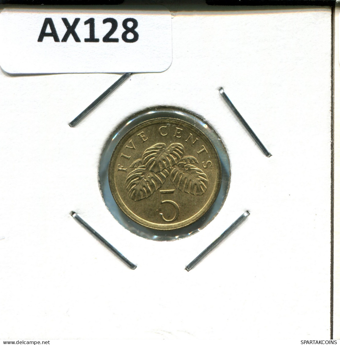 5 CENTS 1988 SINGAPUR SINGAPORE Moneda #AX128.E - Singapour