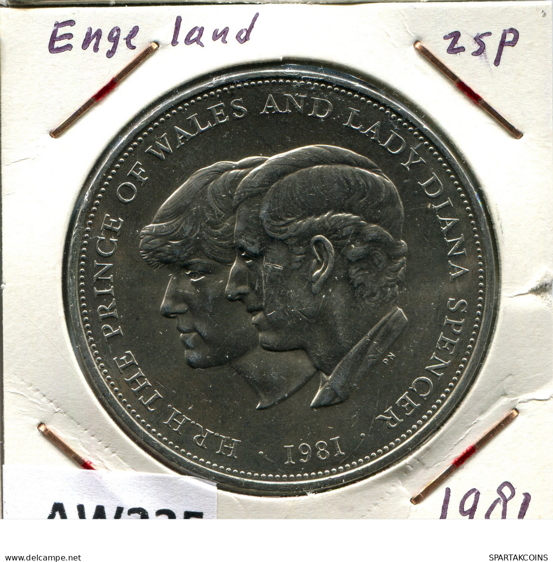 25 NEW PENCE 1981 UK GBAN BRETAÑA GREAT BRITAIN Moneda #AW235.E - 25 New Pence