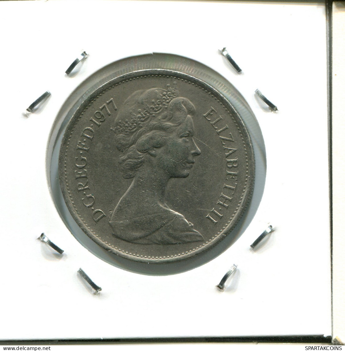 10 PENCE 1977 UK GBAN BRETAÑA GREAT BRITAIN Moneda #AX008.E - 10 Pence & 10 New Pence