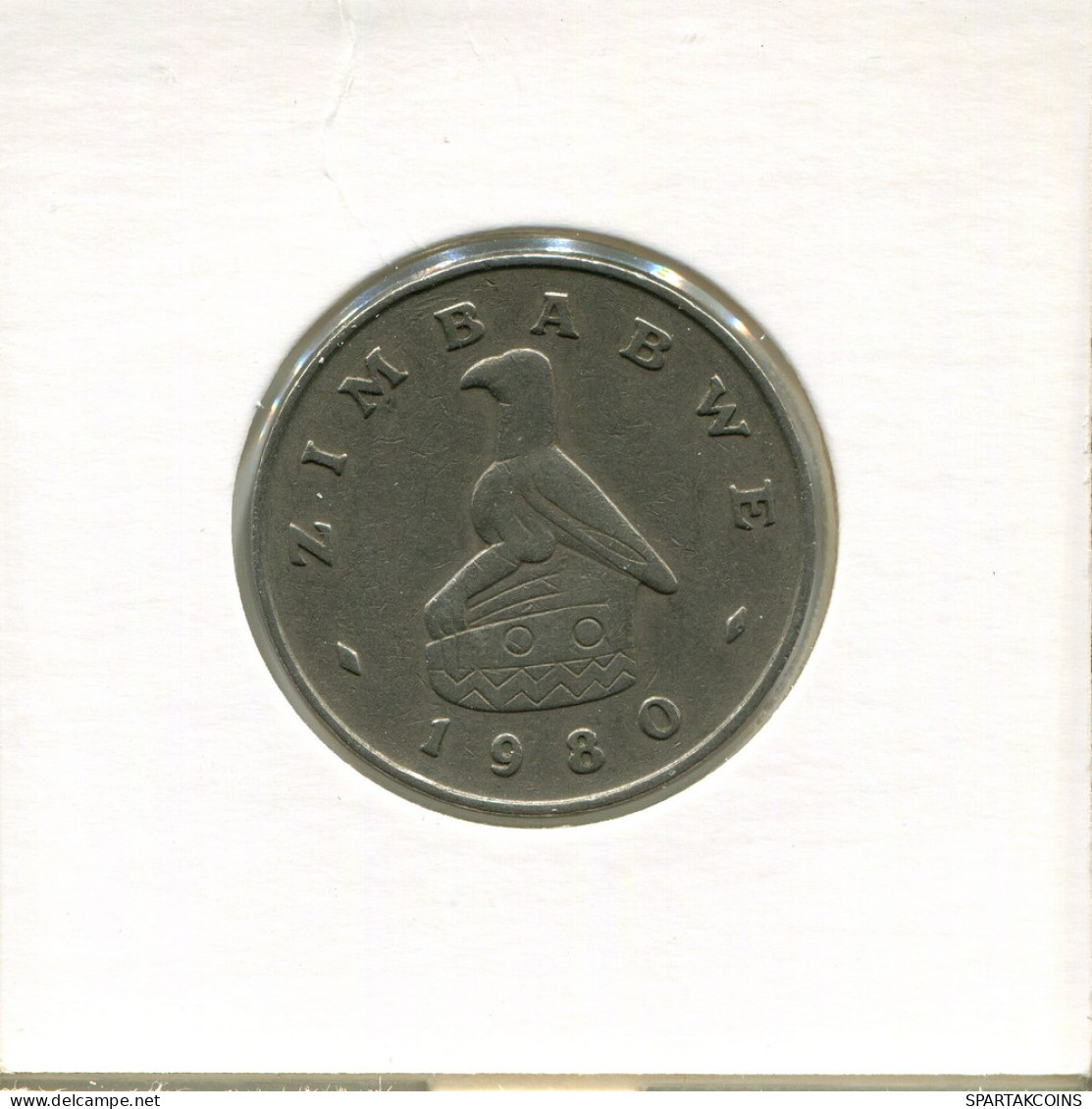 50 CENTS 1980 ZIMBABWE Moneda #AR504.E - Zimbabwe